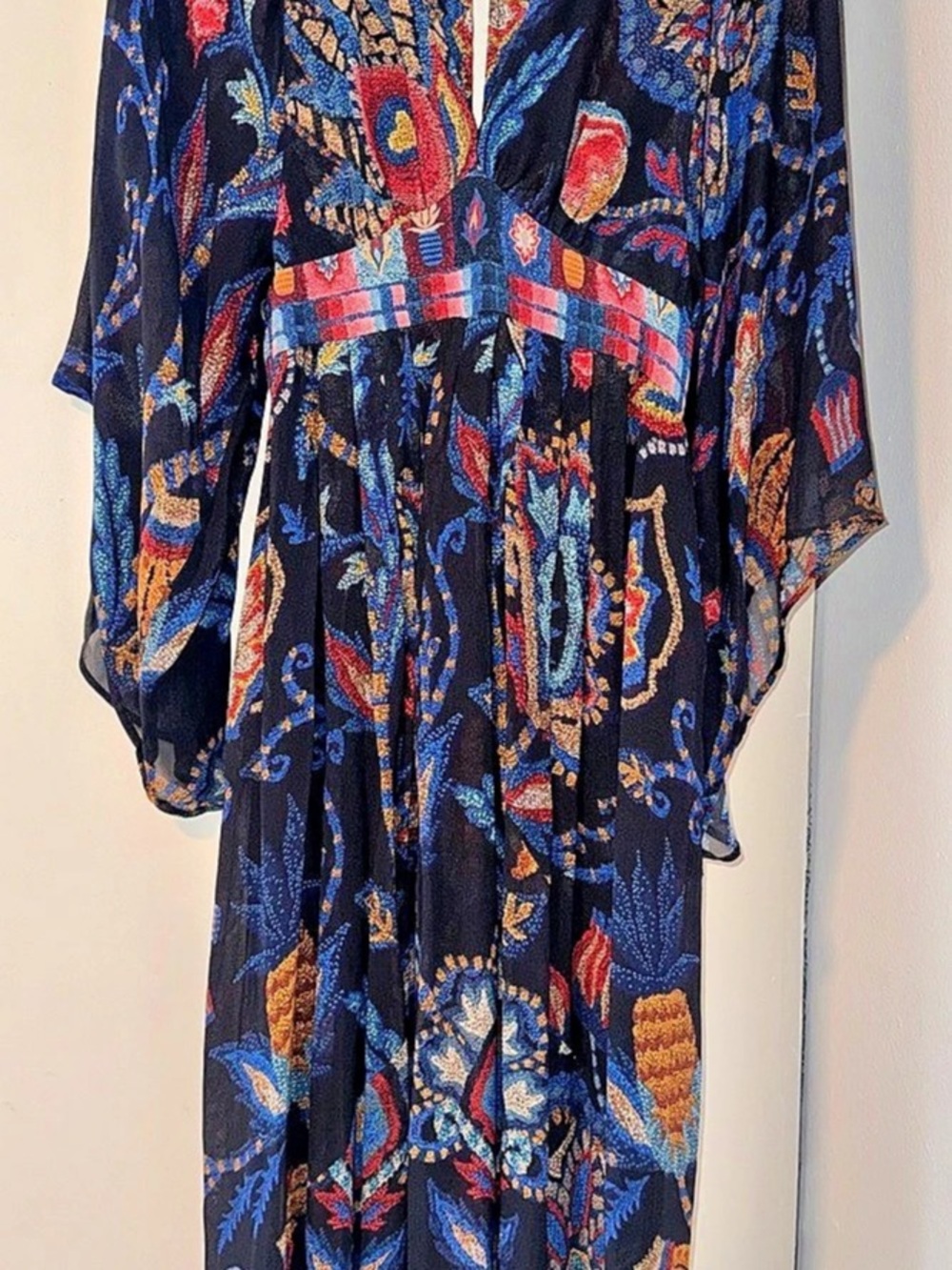 Farm Rio Sunset Tapestry Kaftan Maxi Dress